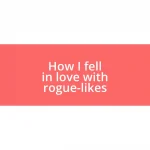 How I fell in love with rogue-likes